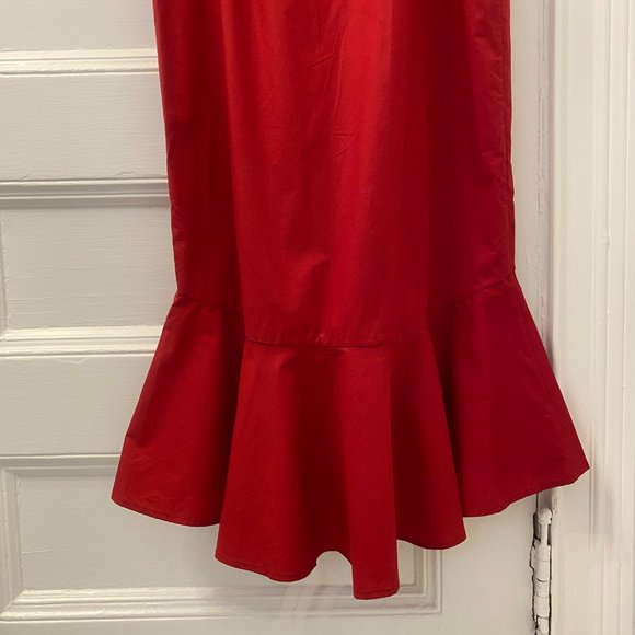 Saloni Zoey Cutout Cotton Blend Poplin Midi Dress - Picture 9 of 9